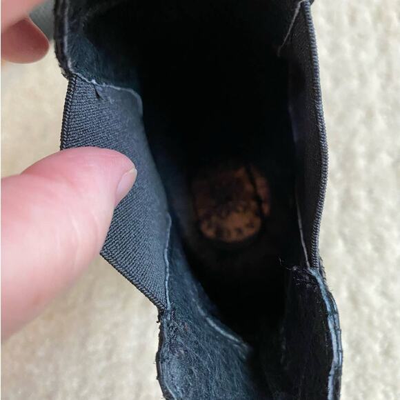 High Heel Ankle Boots EU 38 / US 7.5M Black Textured Leather by Tsaloros Mallos - Picture 10 of 11